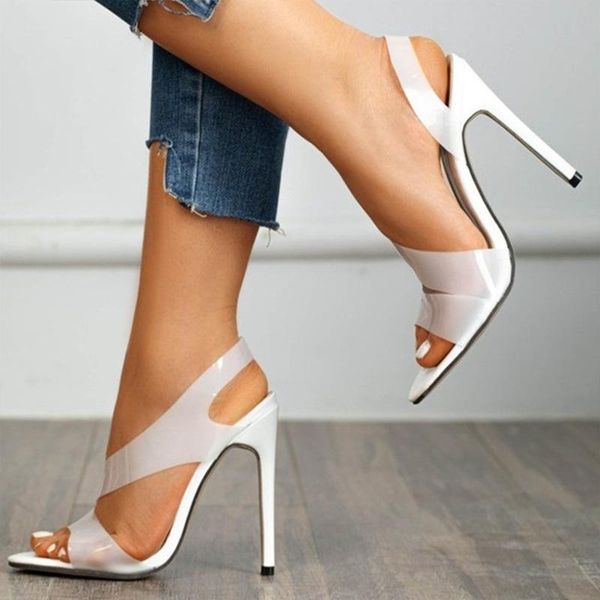 

dress shoes summer heels high sandals lady pumps elegant all match women casual stiletto pointed open toe 2021, Black