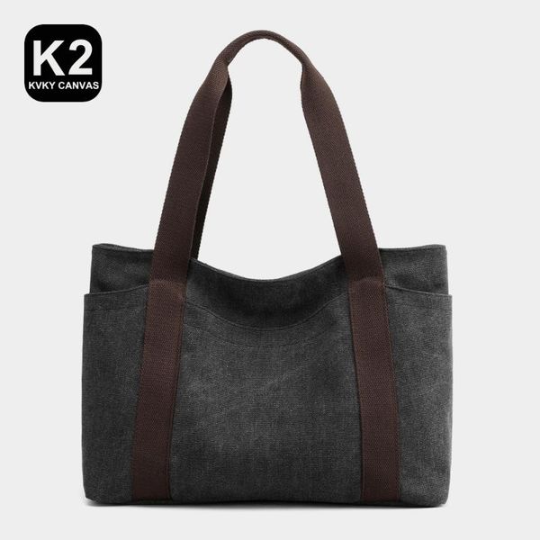 

evening bags simple canvas tote for women black recyclable and durable work convenient lady fashion handbags