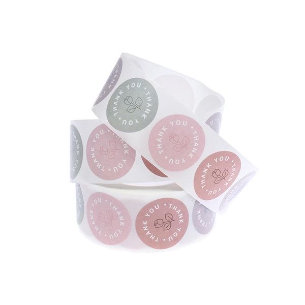 

gift wrap 500pcs round thank you stickers for envelope seal labels packaging decor birthday party scrapbooking stationery sticker