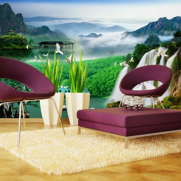 

wallpapers home decor wall papers 3d chinese landscape po wallpaper mural living room bedroom behang self adhesive /silk