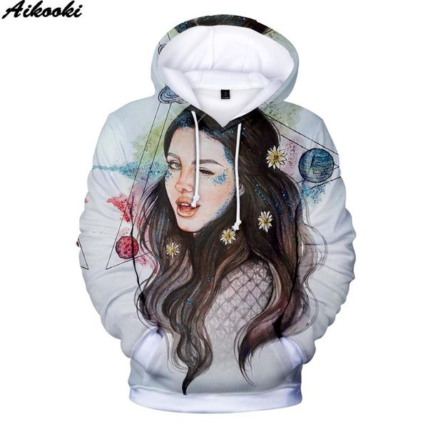 

men's hoodies & sweatshirts 2021 lana del rey lizzy 3d men women fashion casual hip hop hoodie print sweatshirt, Black