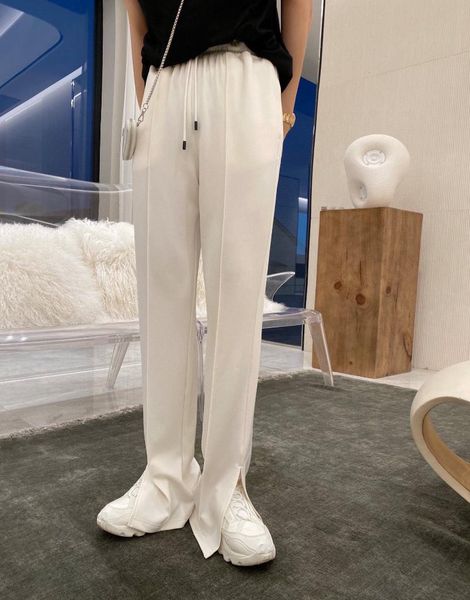

women's pants & capris 2021 latest fashion pants, cotton wide-leg slim, Black;white