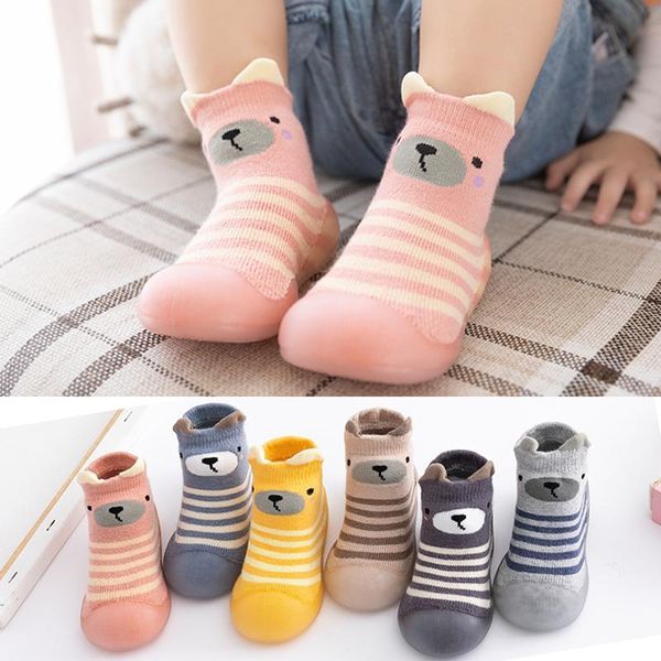 

baby boy shoes sock nonslip floor socks girl soft rubber sole toddler booties first walkers