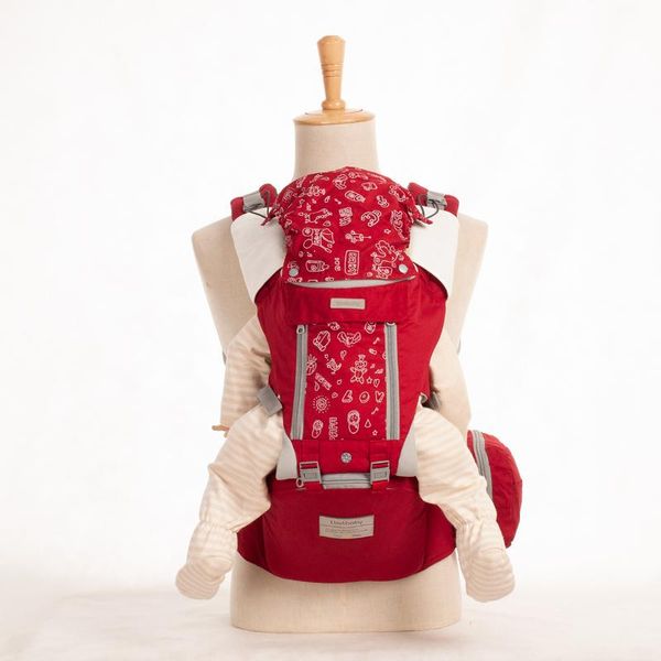 

ibelibaby ergonomic baby carrier kangaroo child hip seat tool holder sling wrap backpacks travel activity gear ruby red carriers, slings