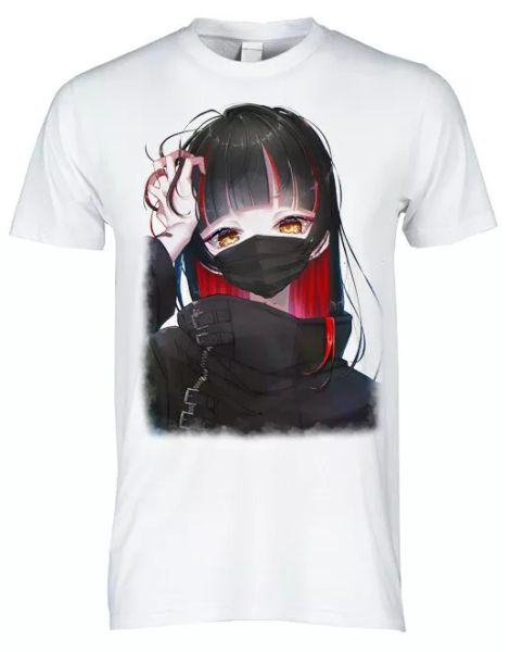 

t-shirt white anime manga comic shirt japan japan, White;black