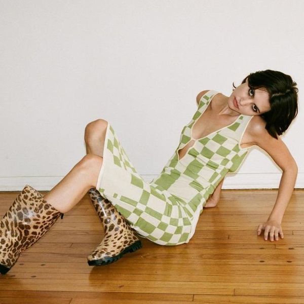 

casual dresses y2k vintage dress for women summer 2021 female spaghetti strap bodycon backless plaid hollow out women's party, Black;gray