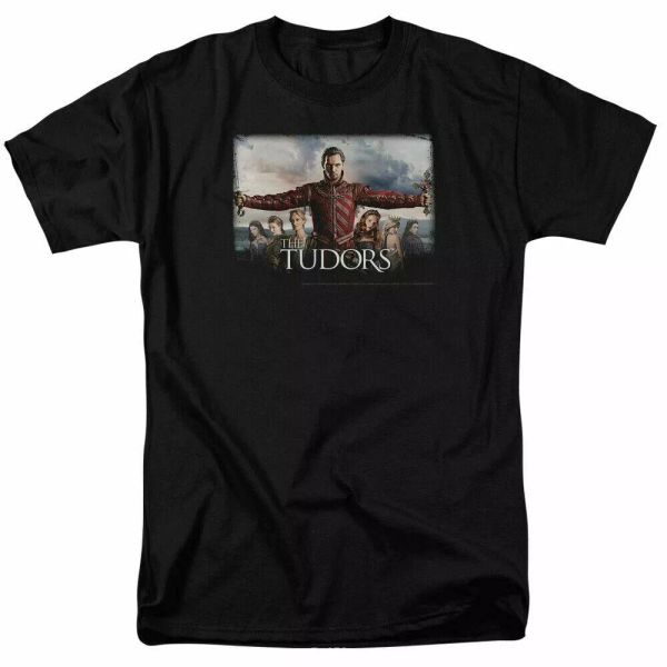 

the tudors the final seduction t shirt mens licensed classic tv show black, White;black