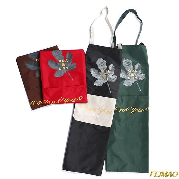 

aprons 1pc striped waterproof polyester bib apron woman bibs home cooking