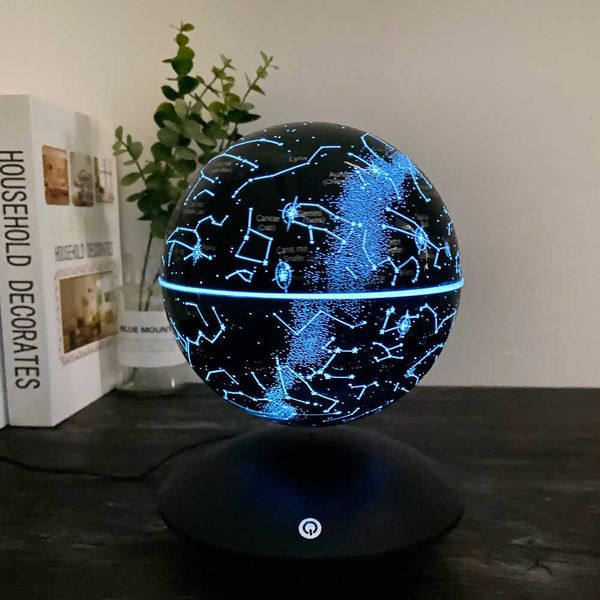 Bunte Konstellation Basis 15 cm Magnetische Levitation Float Elektronische Mond Lampe Neuheit Ball Nachtlicht Geburtstag DC Ausgang 15 V y0910