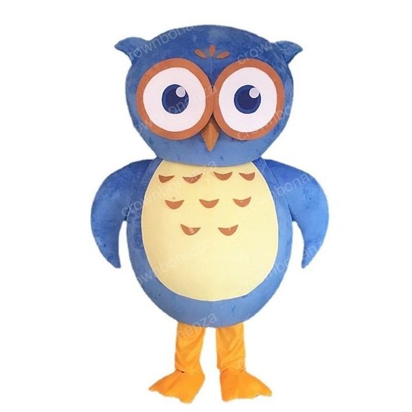 

halloween blue owl mascot costume cartoon anime theme character adults size christmas carnival birthday party outdoor outfit, Red;yellow