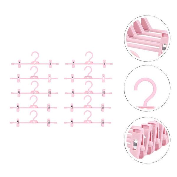 

hangers & racks 10pcs multi-function drying rack adjustable pants clip home trouser hanger