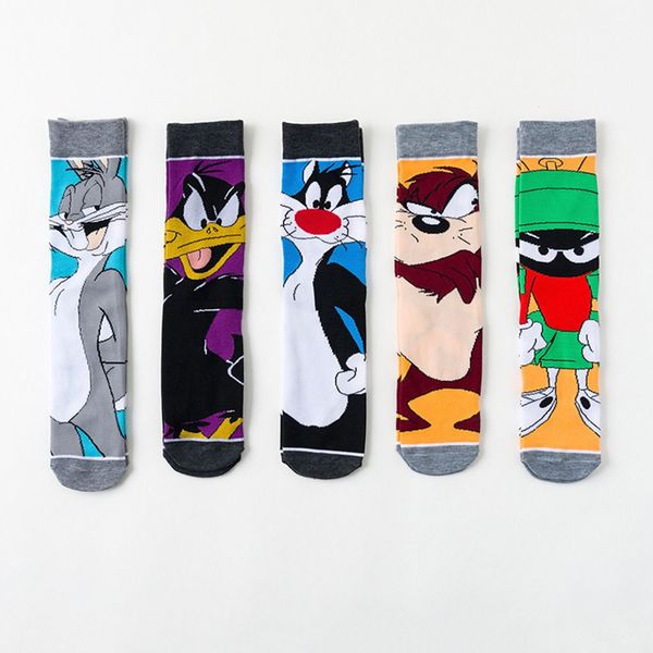 

men funny crazy socks cartoon animal print novelty basketball stockings, Black