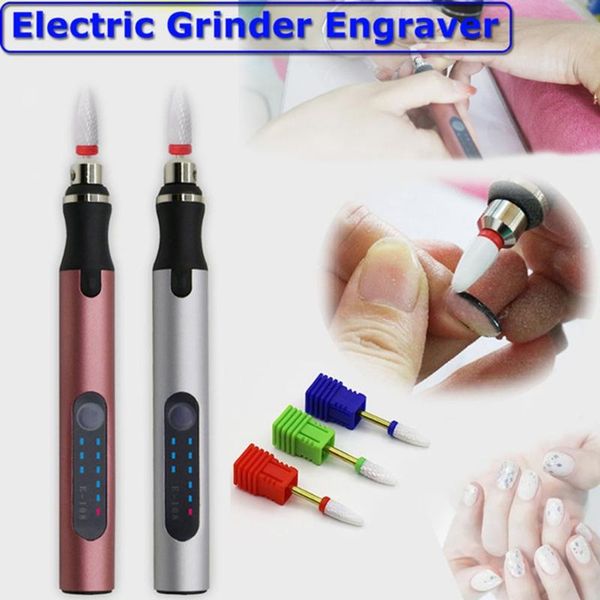 

electric grinder drill nail polishing machine manicure kit art pen pedicure file decoration tool & accessories