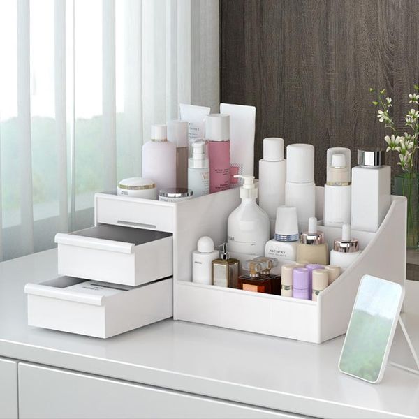 

bathroom storage & organization lady makeup organizer for cosmetic large capacity box deskjewelry nail polish drawer container
