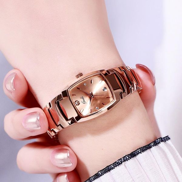 

wristwatches unique women rose gold watch small classic simple minimalism casual lady fashion dress for female, Slivery;brown
