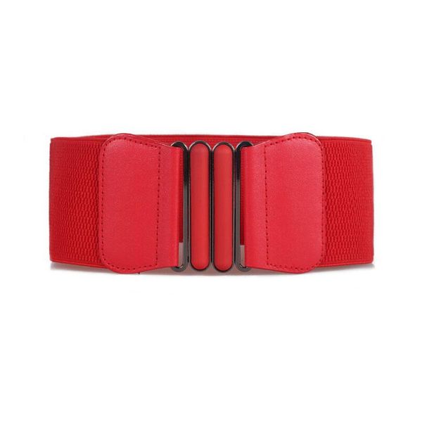 

belts fashion waist women lady solid stretch elastic wide belt dress adornment for waistband, Black;brown