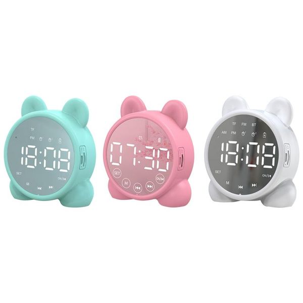

other clocks & accessories kids alarm clock bluetooth speaker bedside clock,mirror digital wake-up timer,kids sleep trainer