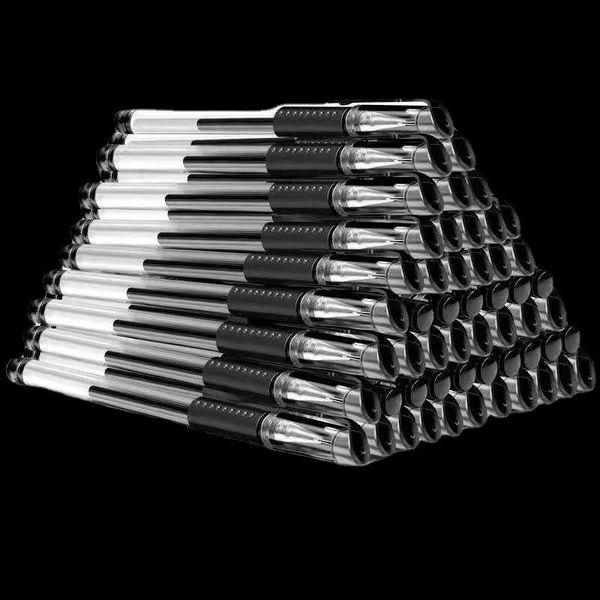 

gel pens pen signature 0.5mm head black red blue refill office study exam stationery