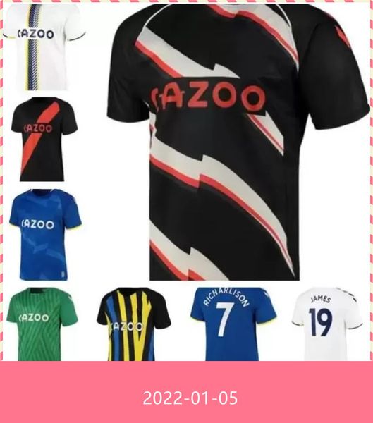 

2022 2023 customized soccer jersey sigurdsson allan bernard fans version james gbamin walcott doucoure delph andre gomes football shirt, Black;yellow