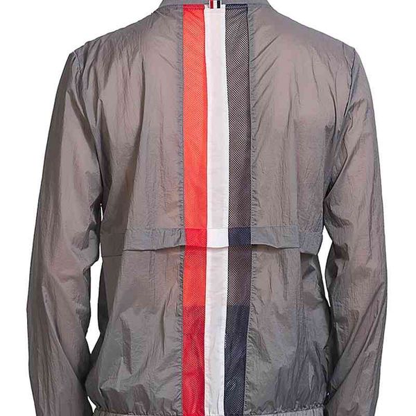

2021 tb thom mode brand jas men quick dry uv zone protection sport jassen dunne random sunburn cream losse skin windjack, Black