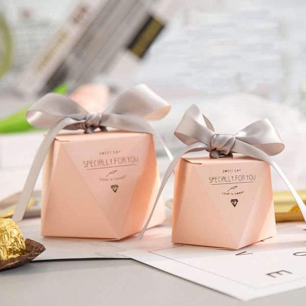 

gift wrap 50pcs/100pcs mini box bag wedding engagement baby shower birthday party supplies paper candy pink