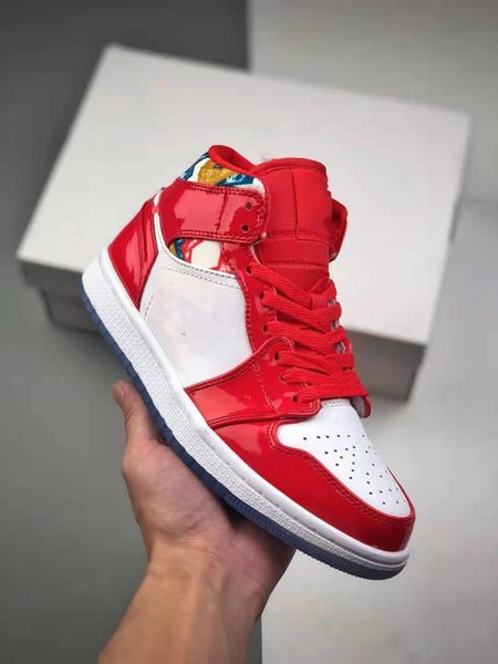 

basketball shoes for men's and women's sports mid red 1 size 36-46