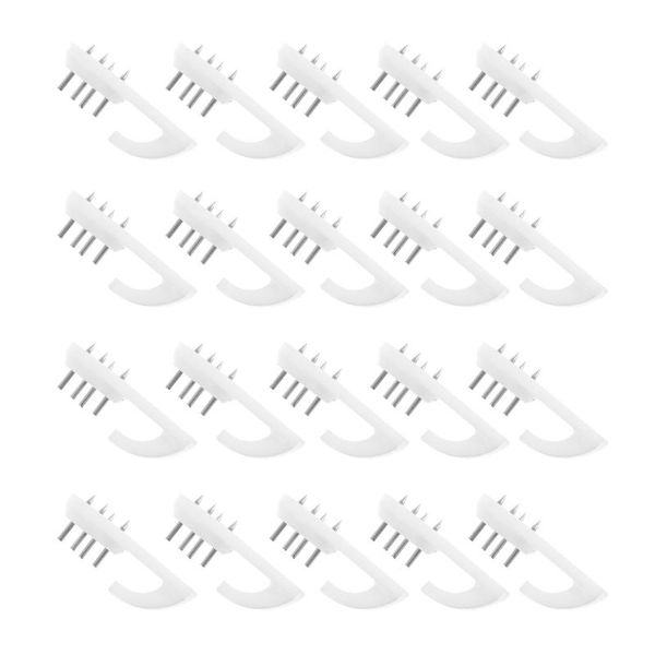 

hooks & rails 100pcs practical wall durable po frame hangers (white)