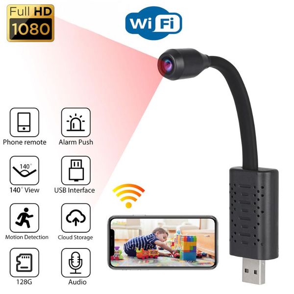 

camera hd wifi usb mini camcorders real-time surveillance ip secrety camcorder ai human detection loop recording micra cam cameras