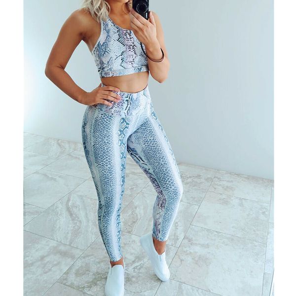 

2pcs women outfits set running vest bra + high waist pants gym workout casual fitness clothes tights sport wear tracksuitby ai, Black;white