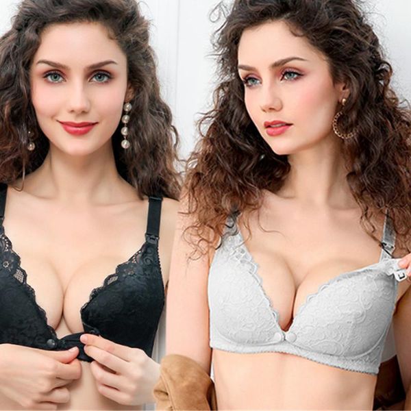 

maternity intimates breathable cotton nursing bra pregnancy breast feeding underwear bralette adjusted summer for women, White