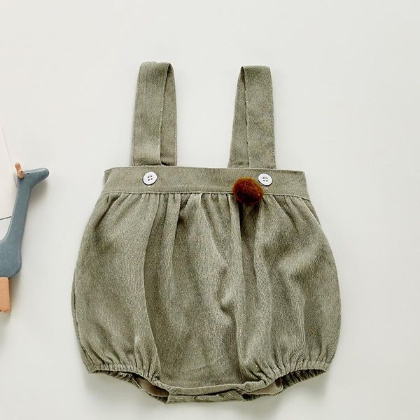 

rompers infant baby girls corduroy sleeveless jumpsuit overall korean style spring autumn clothes toddler girl romper, Blue