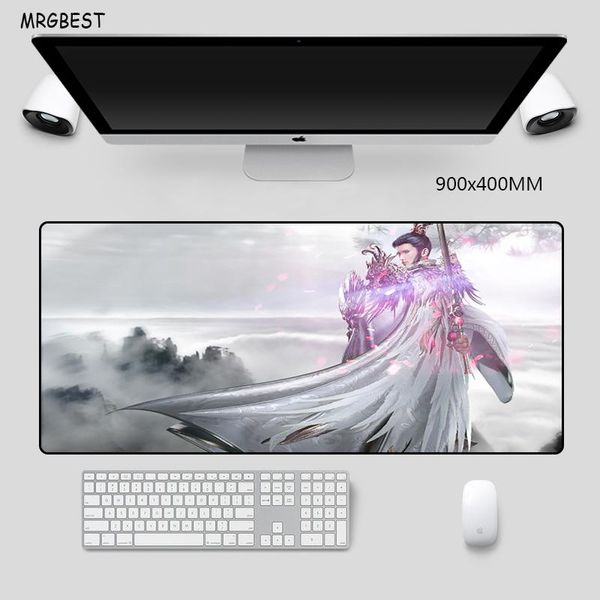 

mouse pads & wrist rests mrgbes pad xxl anime handsome man picture lockedge mats keyboard mousepad for lapcomputer notebook desk mat