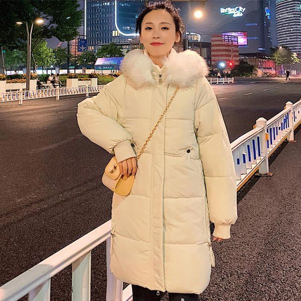 

women's down & parkas 2021 women winter long jacket with bont capuchon cats wet jackets 6 colors available parka1, Black