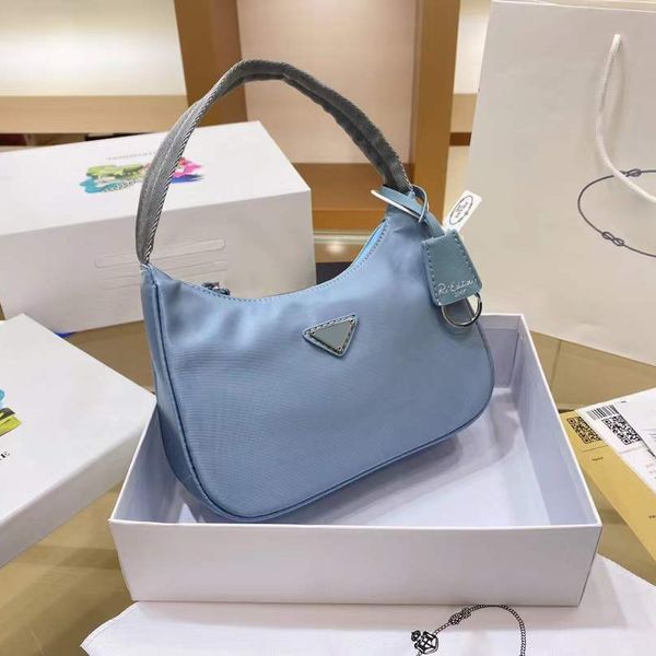 

designers bags women shoulder bag fashion luxurys handbags high-capacity armpit baguette nylon handbag personality minority macarone color v