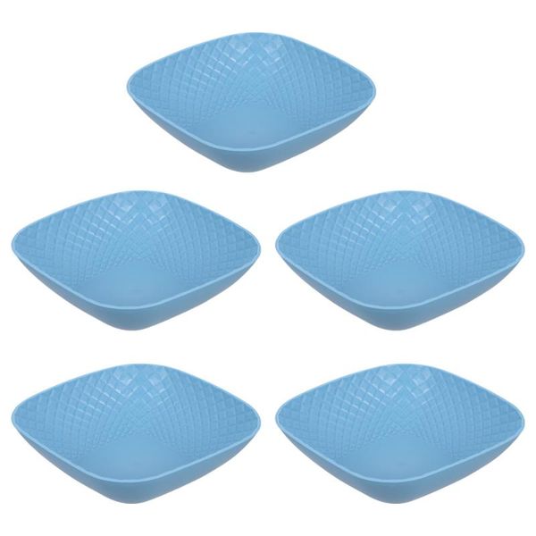 

dishes & plates 5pcs square candy plate practical snack smooth surface
