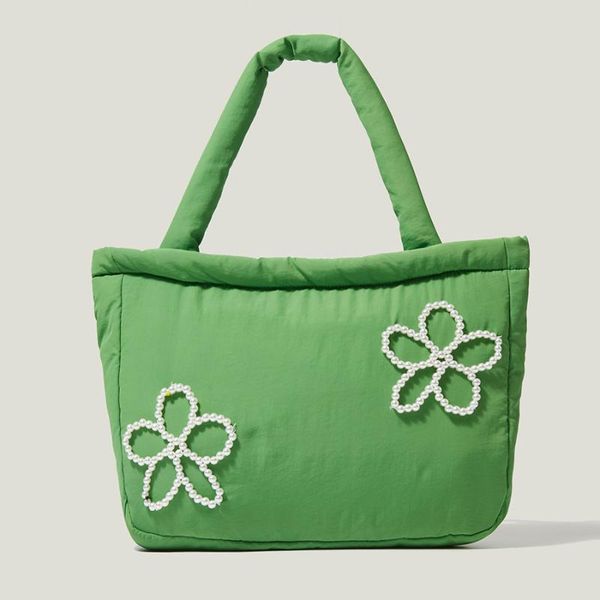 

evening bags casual space pad cotton women handbags designer shoulder nylon down feather crossbody bag large capacity tote shopper purse