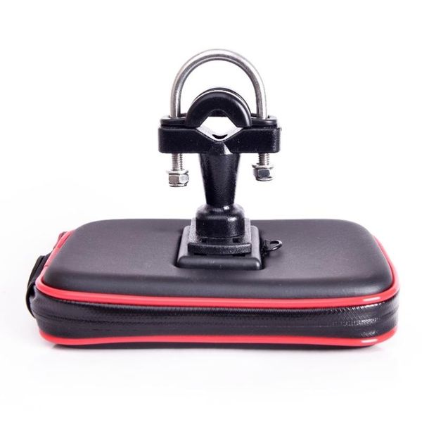 

buzzlee outdoor bike scooter cell phone handlebar holder stand w/ touch screen motorcycle waterproof zipper bag mounts & holders