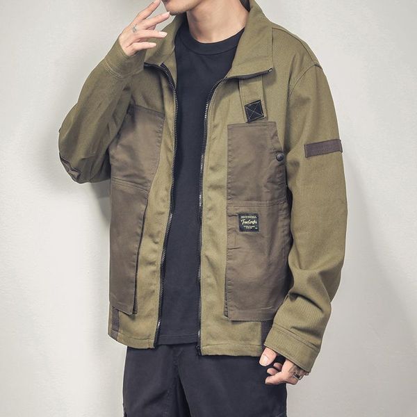 

men's jackets jacket jeans men windbreaker patchwork denim and coats outerwear spring autumn male hip hop clothing, Black;brown