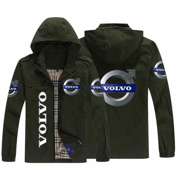 

new korean printed men's casual sports hooded cardigan coat ogo volvo, Black