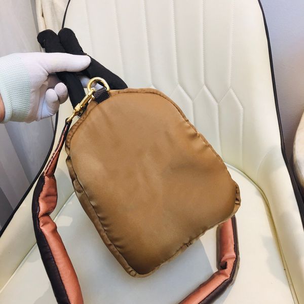 

designer hand bag classic woman luxury shoulder bags clutch bag recycled nylon gold hardware 2 handles