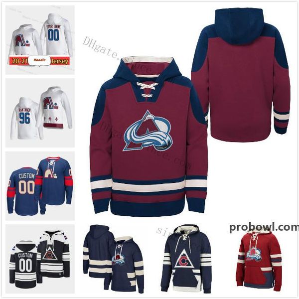 

custom colorado avalanche jersey joe sakic patrick roy peter forsberg nathan mackinnon hoodies sweatshirts jerseys mens womens youth, Black;red