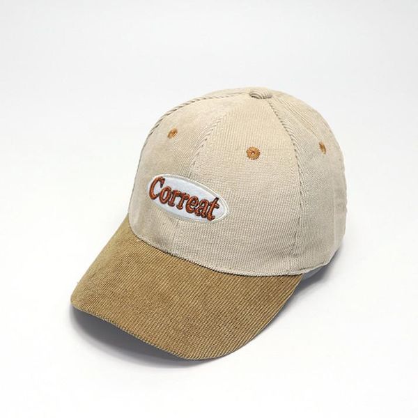 

caps & hats baby boy girl soft letter corduroy sunhat eaves baseball cap sun hat beret breathable sunscreen protect cotton, Yellow