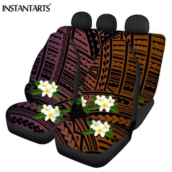 

gradient plumeria printed comfortable vehicle seat cushion front and back automobile seats protector heavy-duty car covers