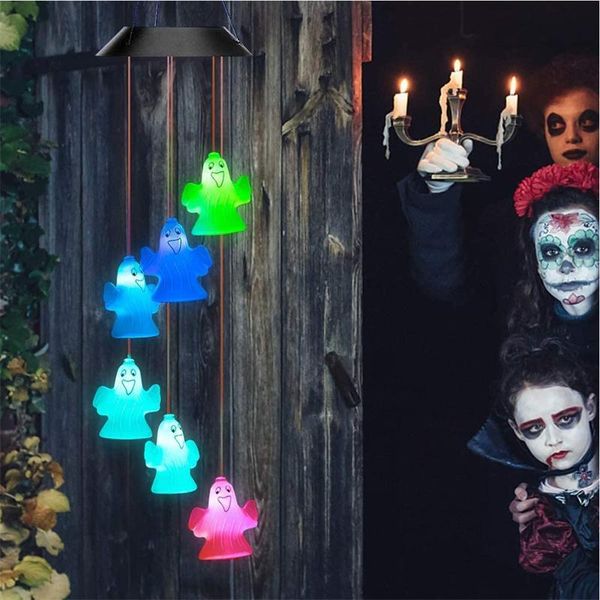 

solar lamps royalulu power ledhalloween outdoor lights garden decoration pumpkin wind chime lighting waterproof holiday party patio