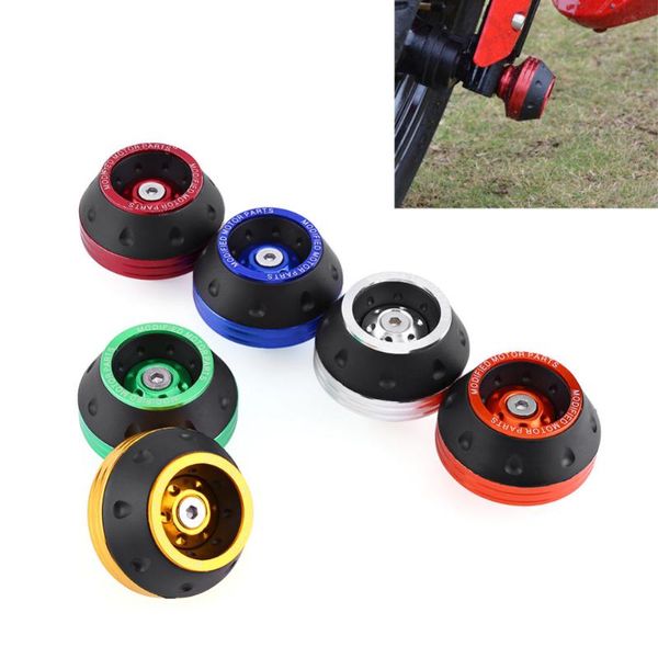 

parts cnc aluminum front fork wheel frame sliders motorbike falling protection scooter moped motocicleta motorcycle accessories