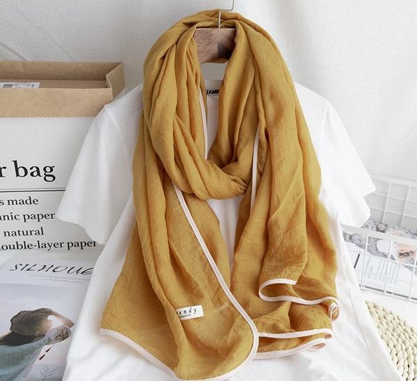 

scarves 2021 solid color shawls wrap women long plain soft muslim foulard scarf hijab 7, Blue;gray