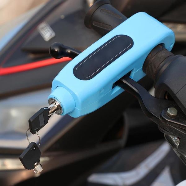 

bike locks portable motorcycle handlebar lock anti-theft bicycle grip security padlock with keys accessories