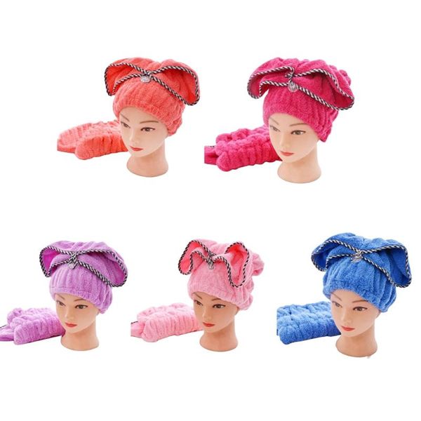 

towel reusable dry hair towels cute microfibre quick drying bath