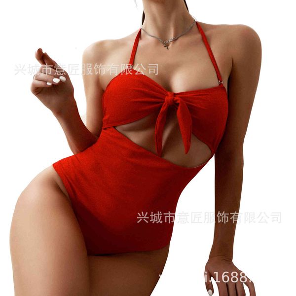 

solid 2021 swimsuit color bow