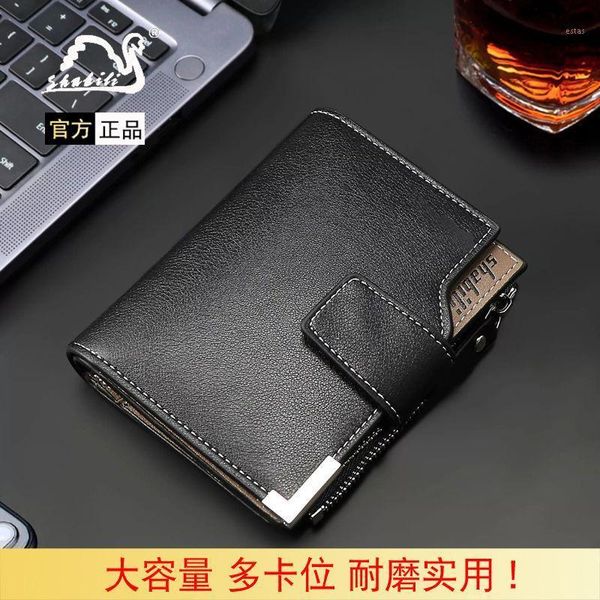 

wallets wallet men's girls' card bag zipper purse carteira masculina1, Red;black